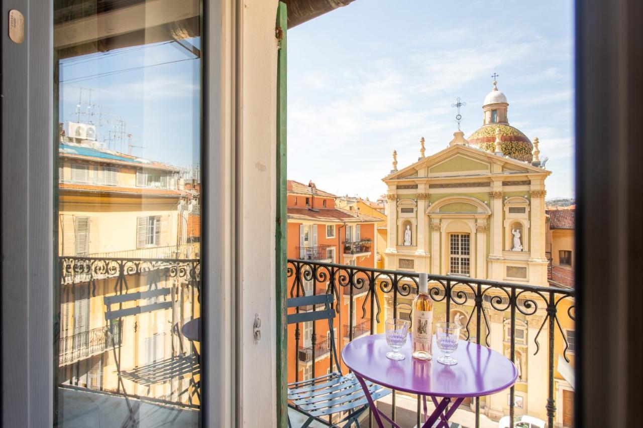 Ross 5- F2, Lumineux, Balcon, Loft, Clim, Vieux-Nice Luaran gambar