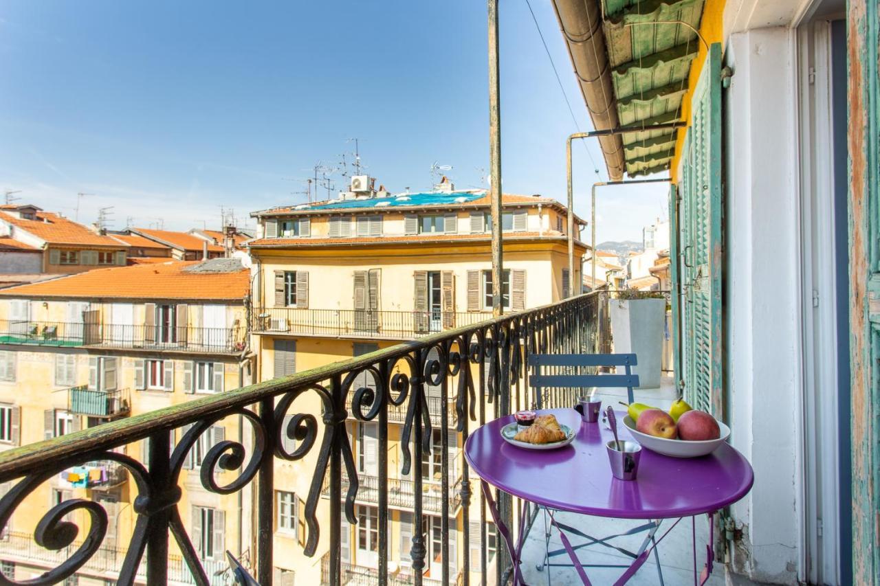 Ross 5- F2, Lumineux, Balcon, Loft, Clim, Vieux-Nice Luaran gambar