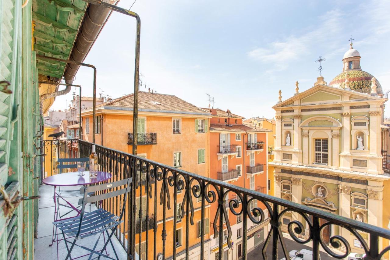 Ross 5- F2, Lumineux, Balcon, Loft, Clim, Vieux-Nice Luaran gambar